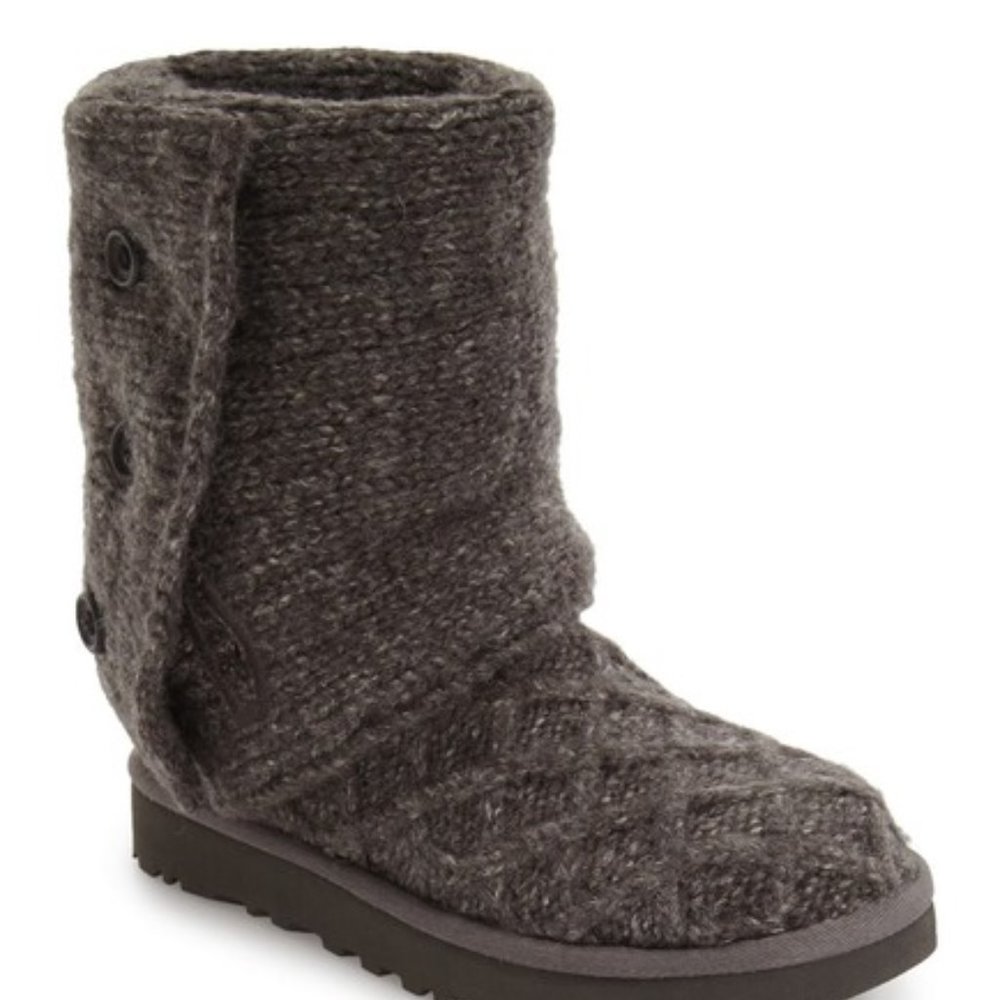 UGG Lattice Cardy Charcoal Boots - Picture 7 of 7